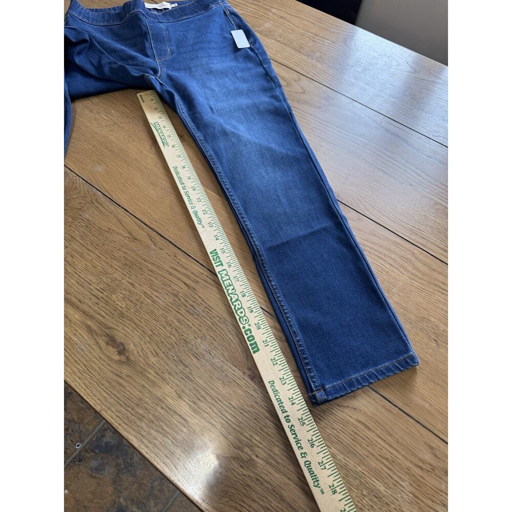 Soft Surroundings Ultimate Denim Pull-On Slim Leg Jeans Women Sz PS Stretch NWT - Picture 6 of 12